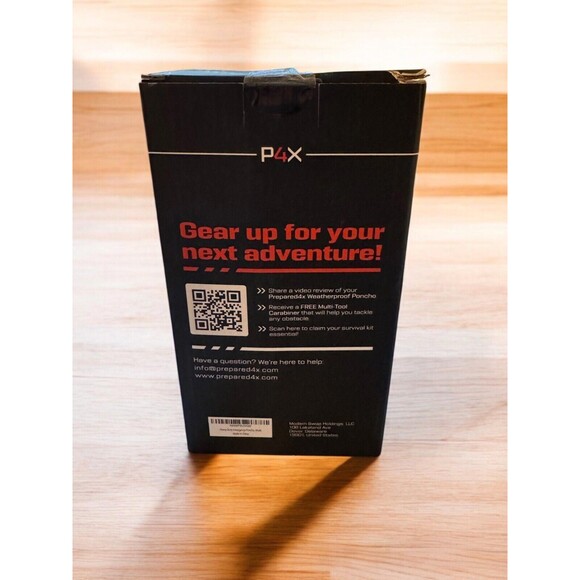 NIB P4X Heavy-Duty Emergency Poncho - Khaki - Picture 10 of 10